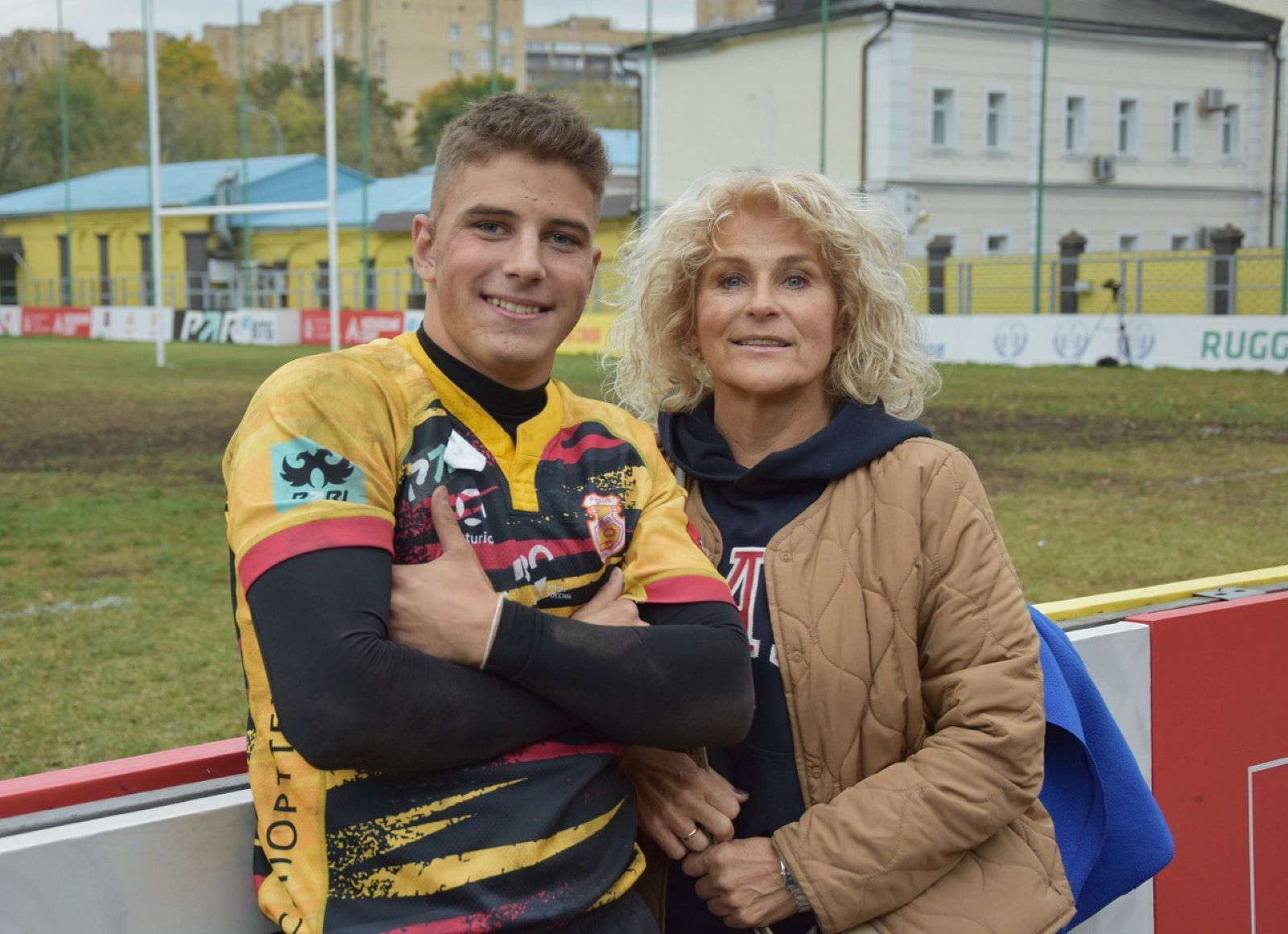 Ян Баженов с мамой Натальей Баженовой