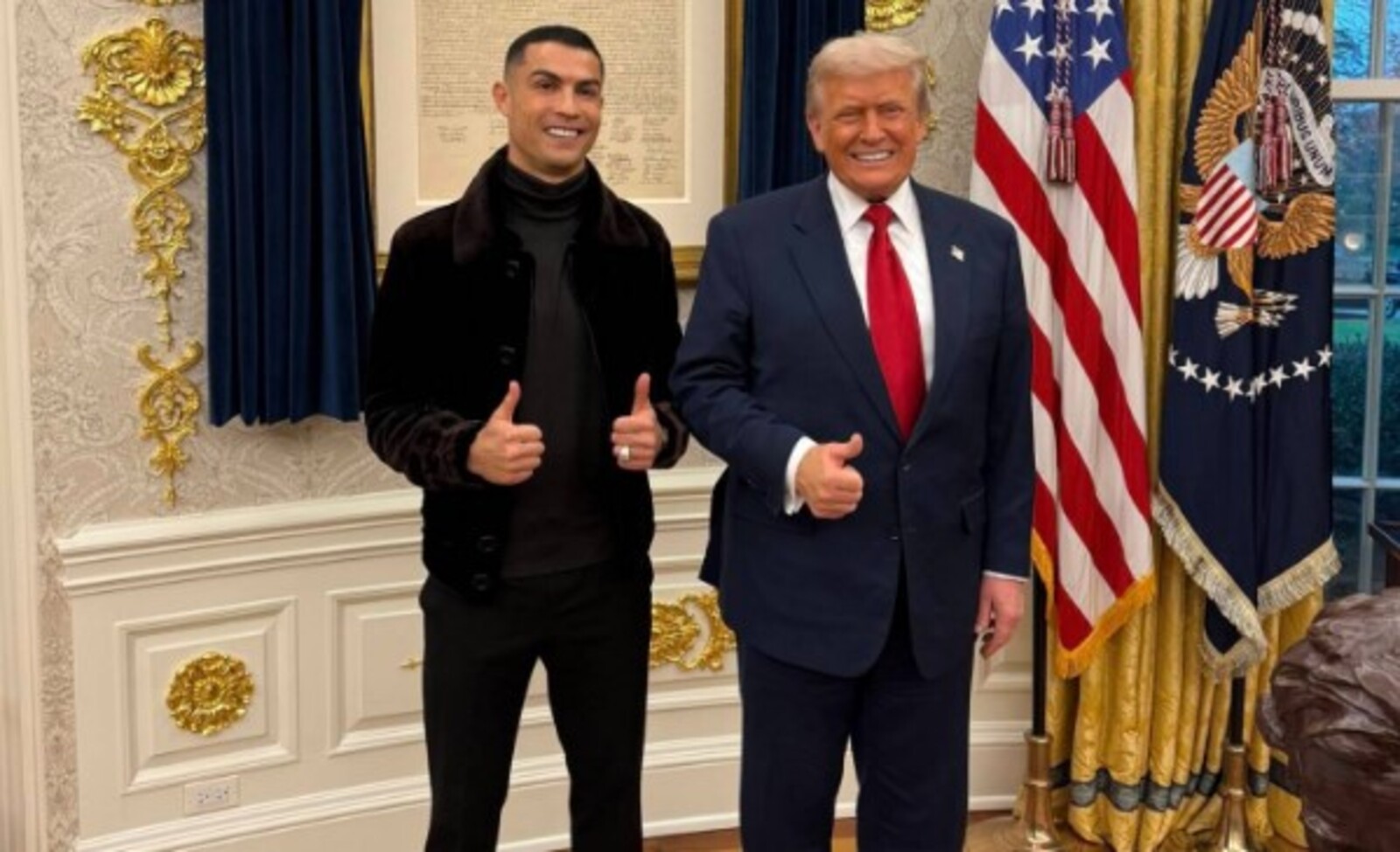 Криштиану Роналду и Дональд Трамп