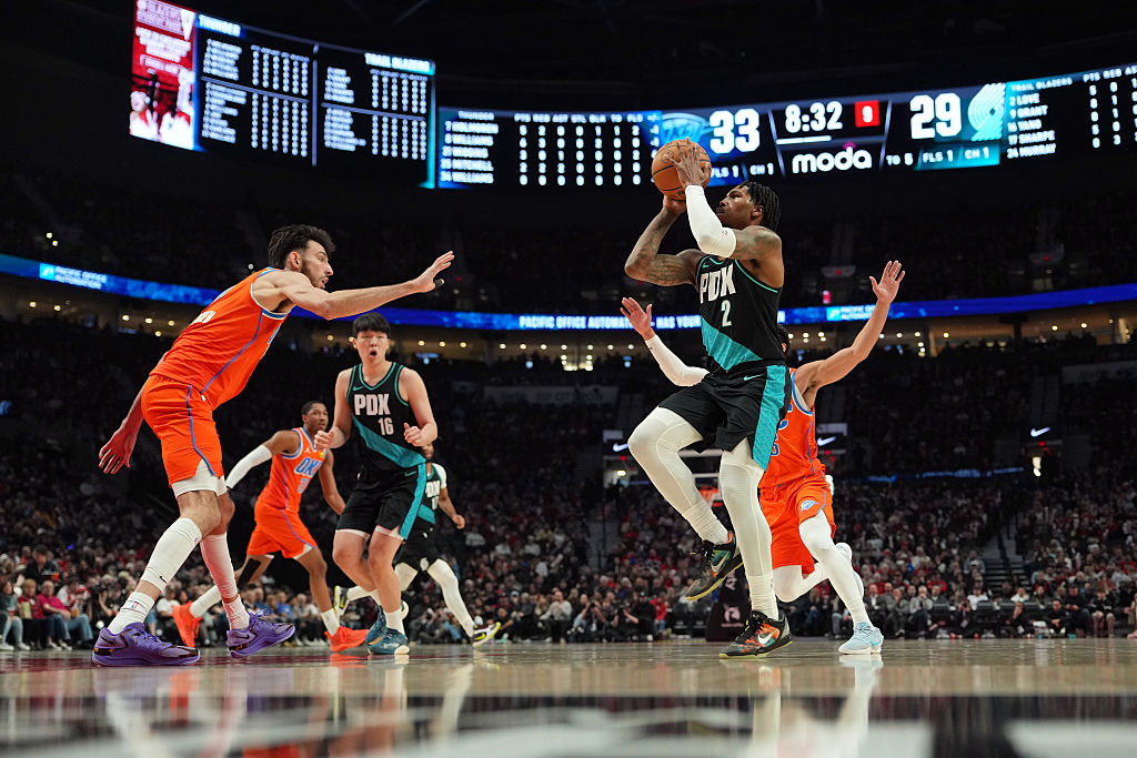 «Оклахома-Си́ти Тандер» — «Портленд Трэйл Блэйзерс» (Getty Images)